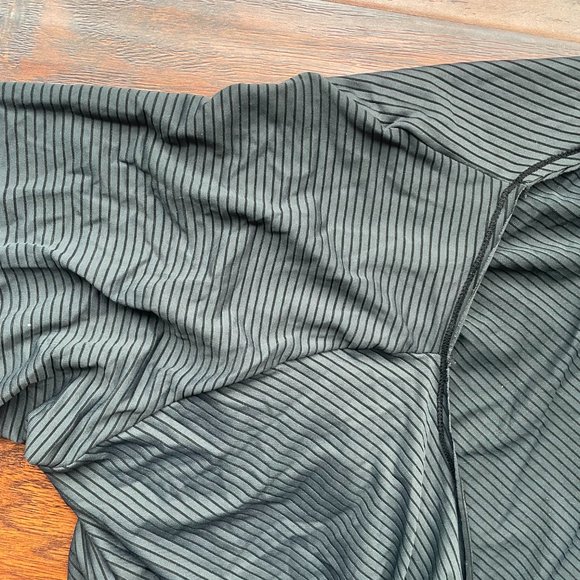 MAAJI Cardigan Gray Striped Asymmetric Wrap Topper Coverup - Picture 4 of 9